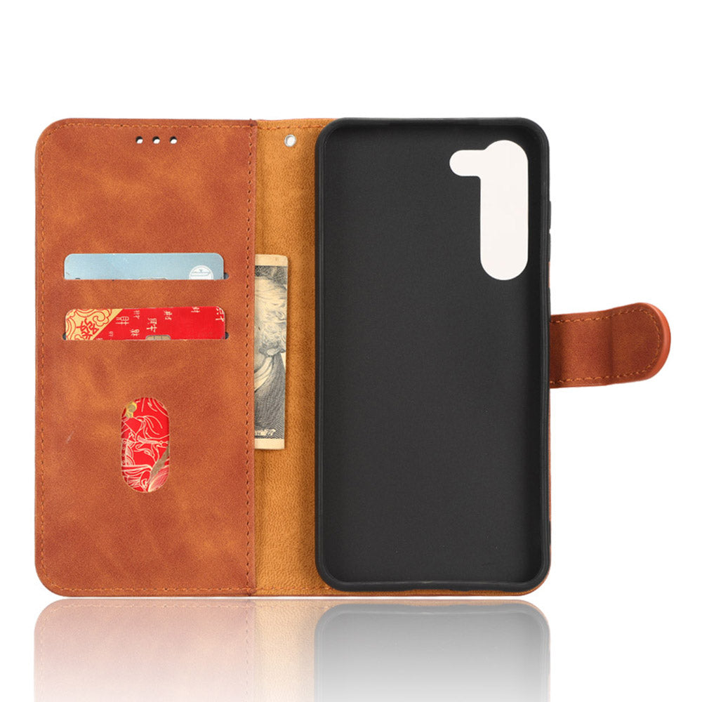 Anti-fall Phone Case for Samsung Galaxy S23 Skin-touch Feeling PU Leather Wallet Stand Cell Phone Cover Anti-fall Phone Case for Samsung Galaxy S23 Skin-touch Feeling PU Leather Wallet Stand Cell Phone Cover